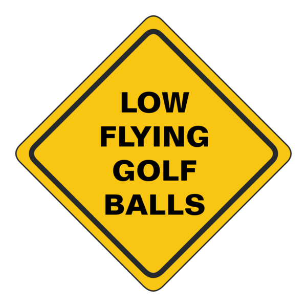 Laagvliegende golfballen Logo PNG Vector