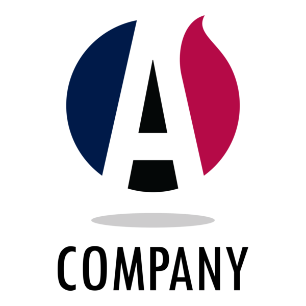 Letter A Circle Logo PNG Vector