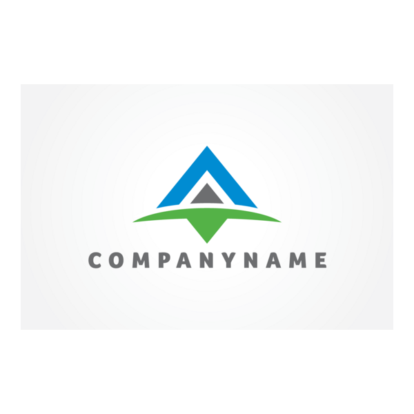 Letter A Mountain Logo PNG Vector