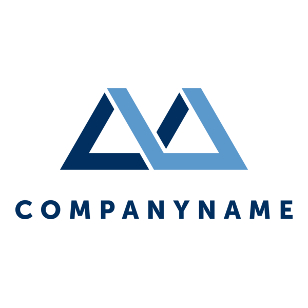 Letter M Roof Logo PNG Vector