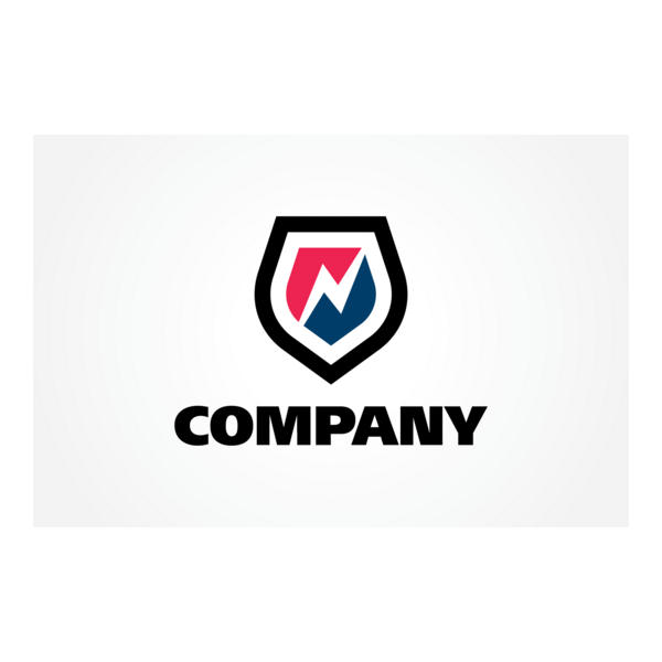 Letter N Shield Logo PNG Vector