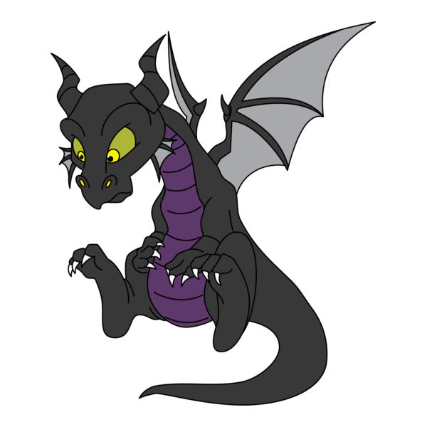 Maleficent junior dragon Logo PNG Vector