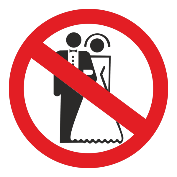 no marriage Logo PNG Vector