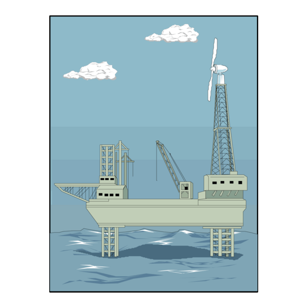 Oilrig Logo PNG Vector
