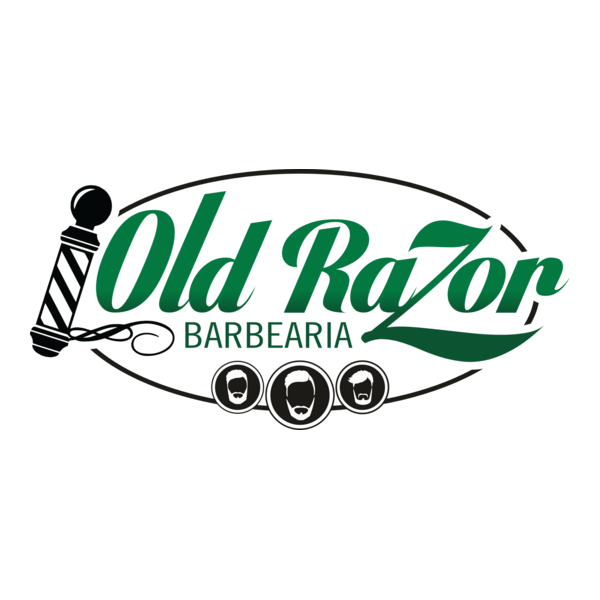 Old Razor Barbearia Logo PNG Vector