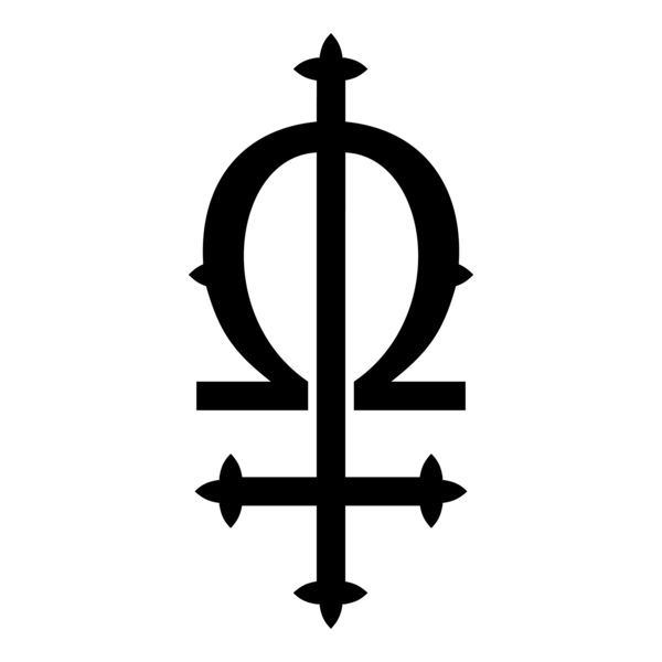 omega and cross Felice Fawn Logo PNG Vector