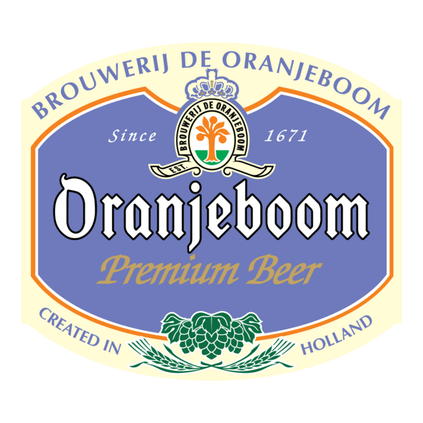 Oranje boom premium bier Logo PNG Vector