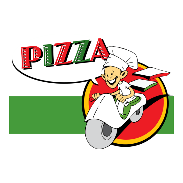Pizza koerier Logo PNG Vector