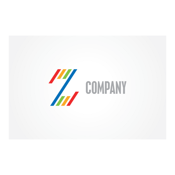 Rainbow Z Logo PNG Vector