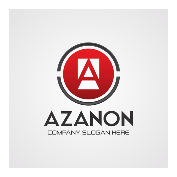 Red Circular Logo PNG Vector