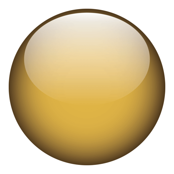 Shiny Golden Button Logo PNG Vector