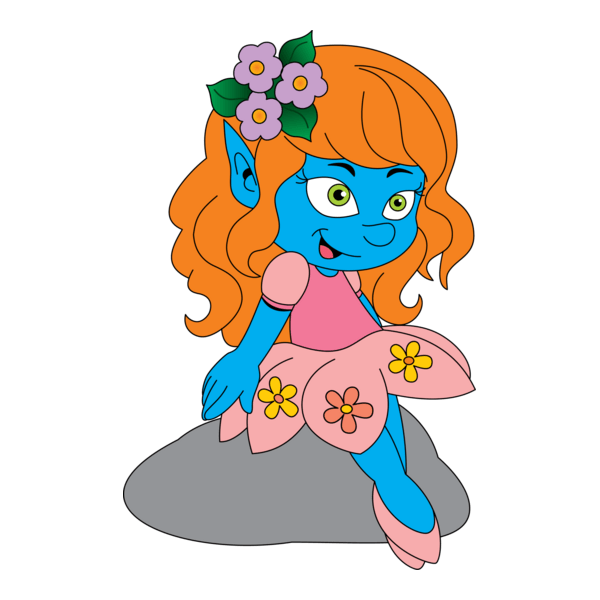 Smurf Fairy Logo PNG Vector