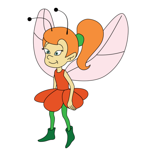 Smurf Fairy Logo PNG Vector