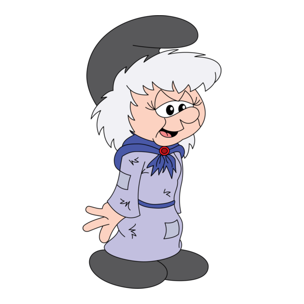 Smurf Grandmother Logo PNG Vector
