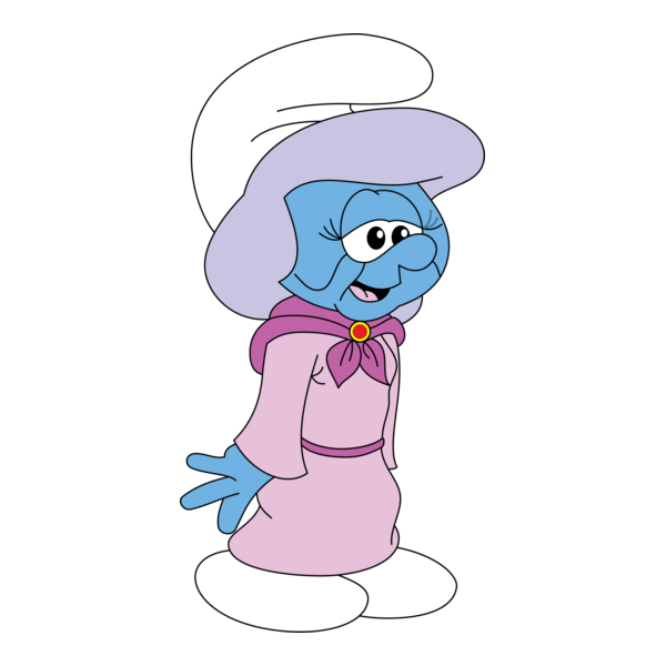 Smurf Grandmother Logo PNG Vector