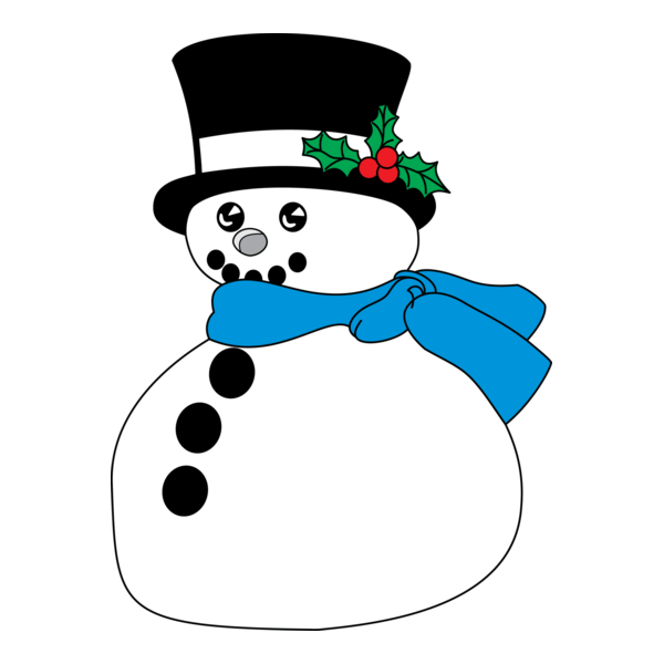 Snowman Logo PNG Vector