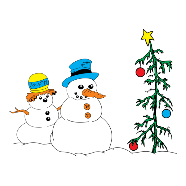Snowman Logo PNG Vector