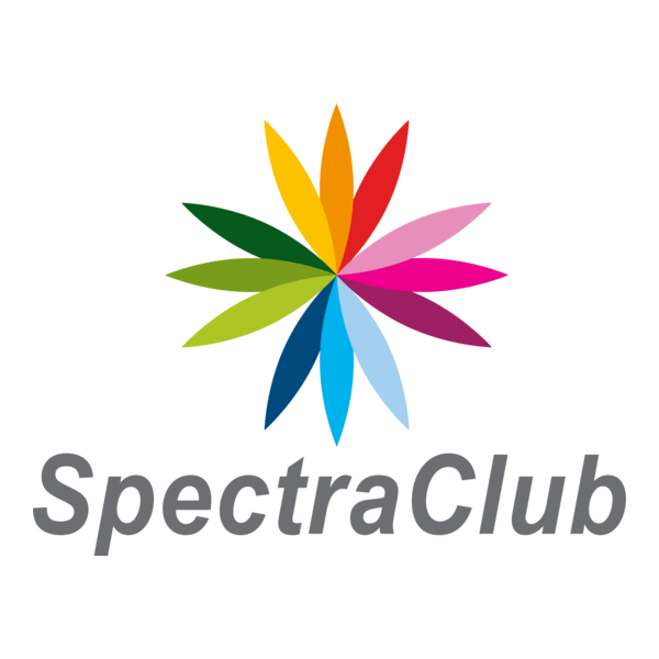 Spectra Club Colorful Floral Logo PNG Vector