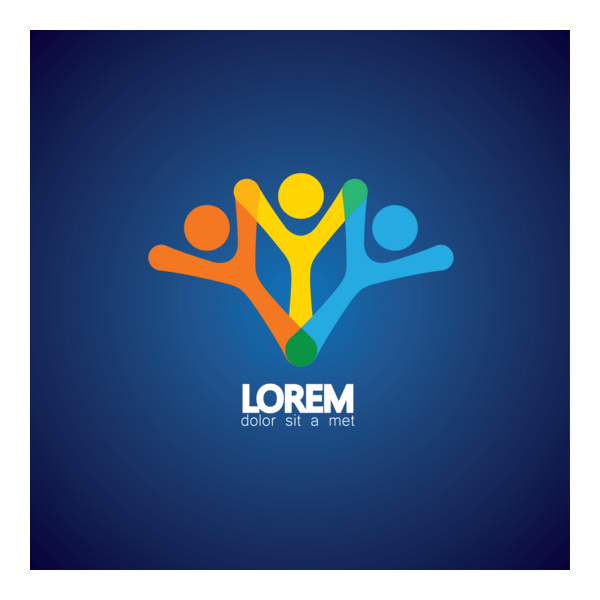 three abstract shapes Logo PNG Vector