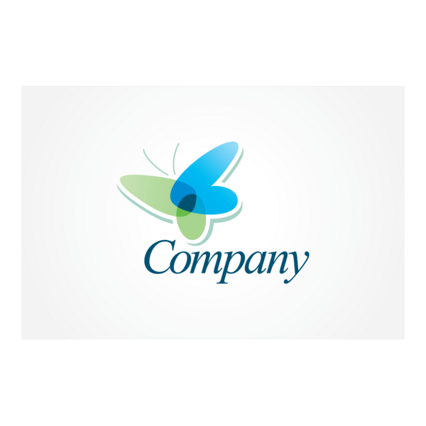 Transparent Butterfly Logo PNG Vector