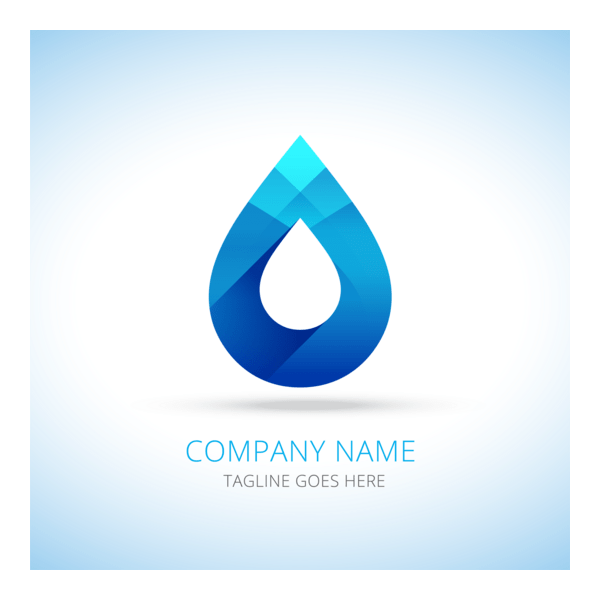 Water drop Logo PNG Vector