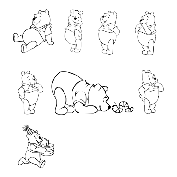 Winnie the Pooh Logo PNG Vector