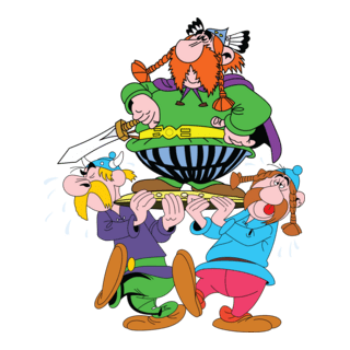 Asterix Abraracourcix Logo PNG Vector