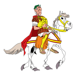Asterix Julius Caesar Logo PNG Vector