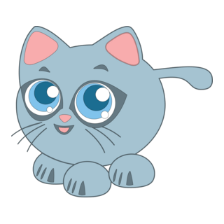 Baby cat Logo PNG Vector