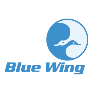 Blue Wing Logo PNG Vector
