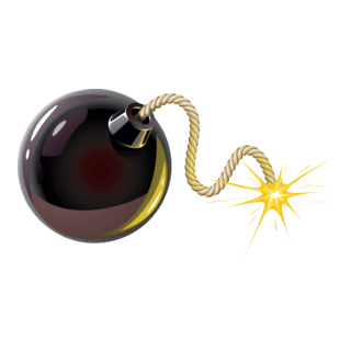 Bomb Logo PNG Vector