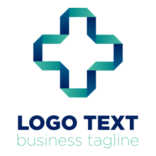 Business Green Plus Logo PNG Vector