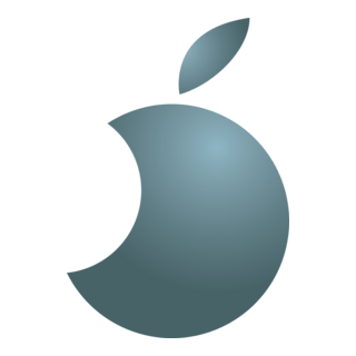 Circle Apple Logo PNG Vector
