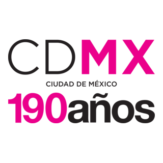 Ciudad de México 190 años Logo PNG Vector