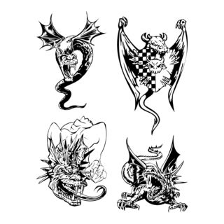 Dragon Logo PNG Vector