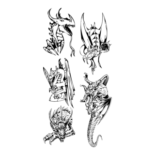 Dragon Logo PNG Vector