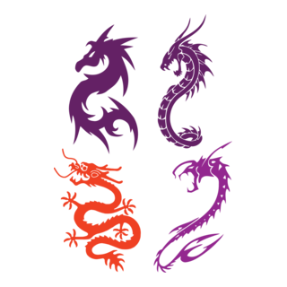 Dragon Logo PNG Vector