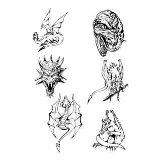 Dragon Logo PNG Vector