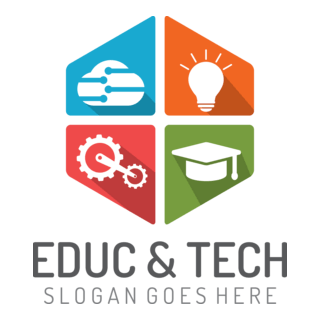 Education and Technology Logo PNG Vector