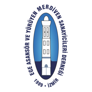 ege asansör ve yürüyen merdiven sanayicileri der. Logo PNG Vector