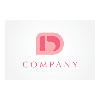 Elegant D Logo PNG Vector