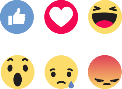 Facebook Like Reactions Logo PNG Vector