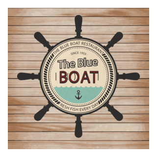 Fish Restaurant Badge Logo PNG Vector