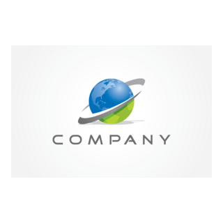 Globe Swooshes Logo PNG Vector