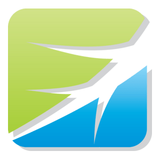 Green and Blue Leaf Logo PNG Vector