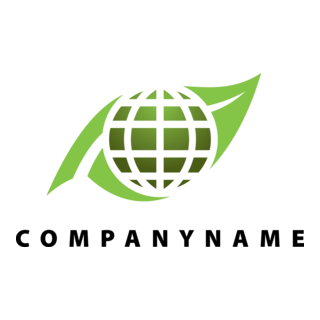 Green Globe Logo PNG Vector