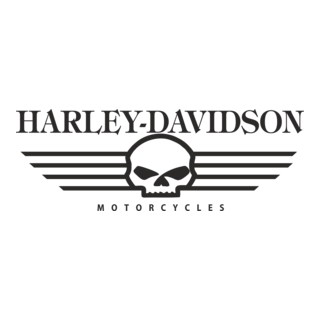 Harley Davidson Skull Logo PNG Vector
