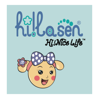 Hi La Sen- Hi Nice Life-with Miss La Sen head Logo PNG Vector