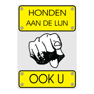 Honden aan de lijn Logo PNG Vector