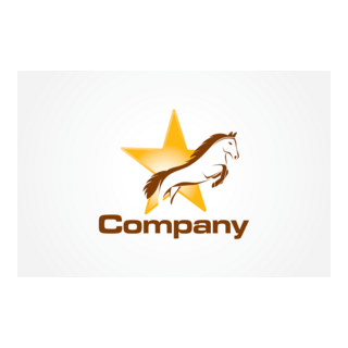 Jumping Horse Logo PNG Vector